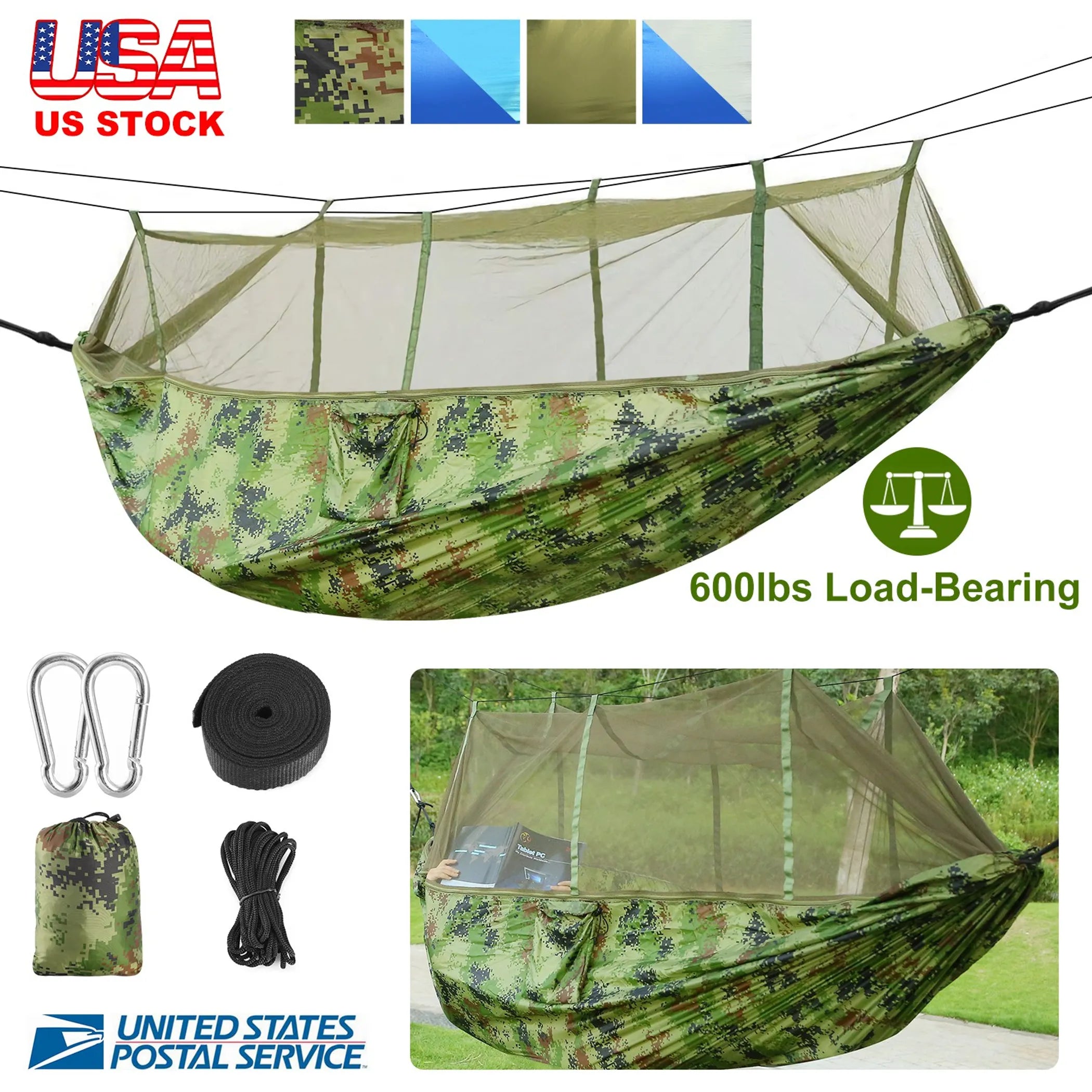 600lbs Load 2 Persons Hammock