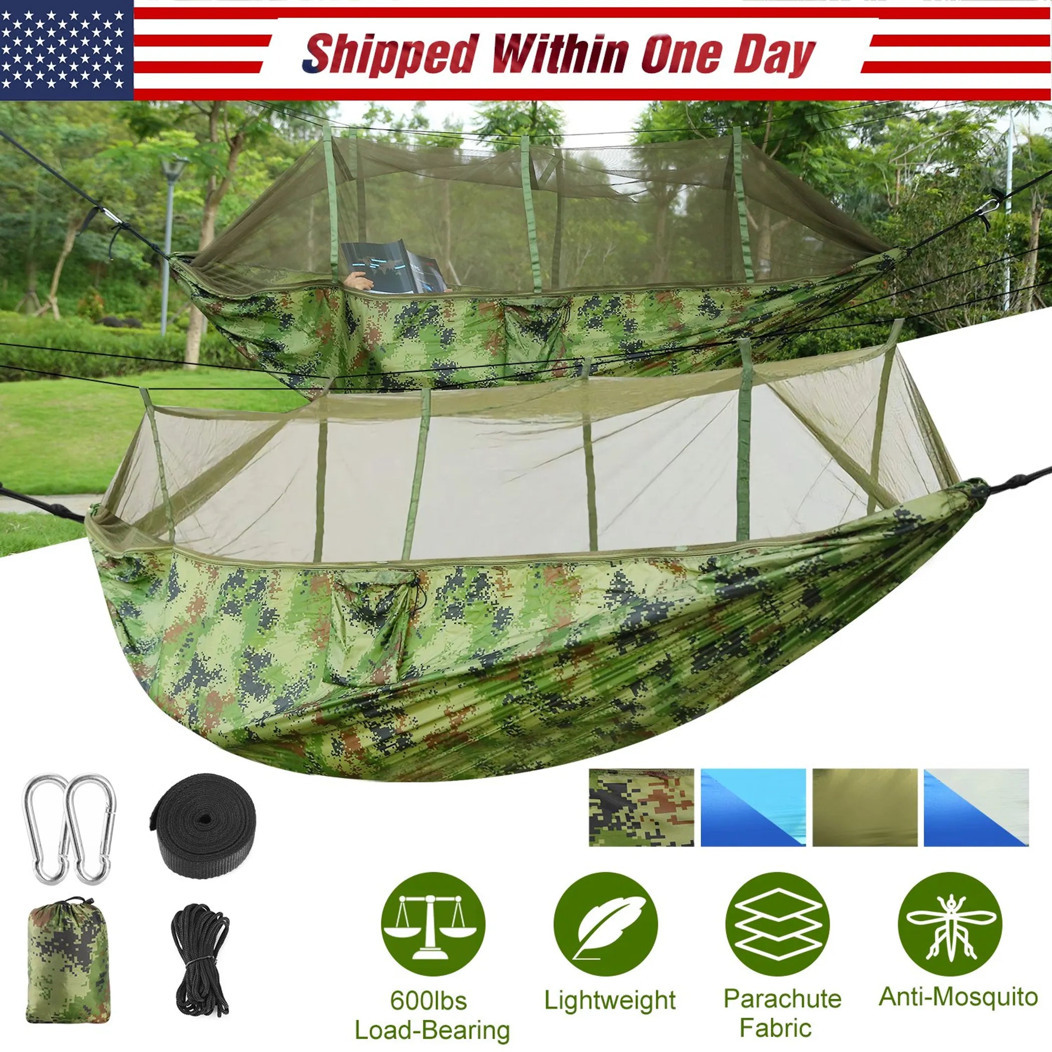 600lbs Load 2 Persons Hammock
