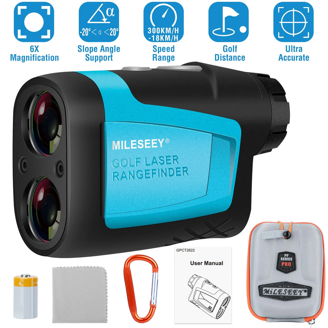 MiLESEEY Professional Precision Laser Golf Rangefinder