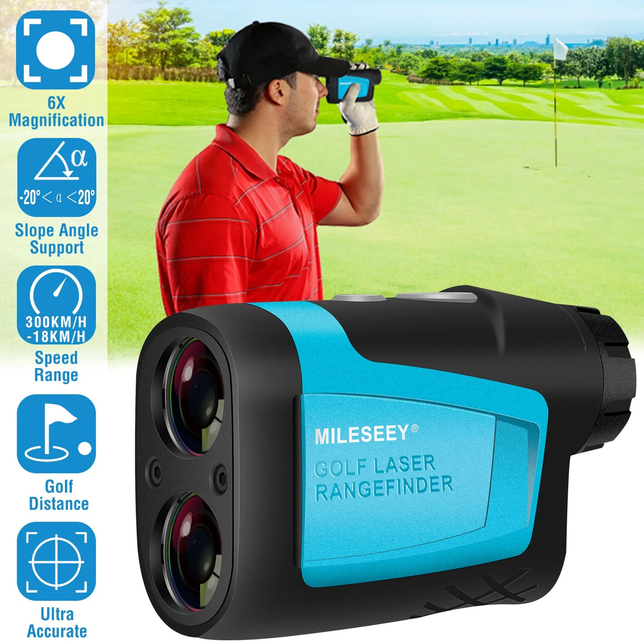 MiLESEEY Professional Precision Laser Golf Rangefinder