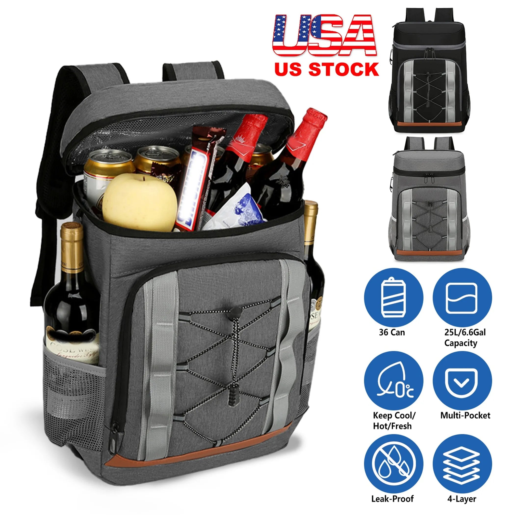 Cooler Backpack 36 Can Leakproof
